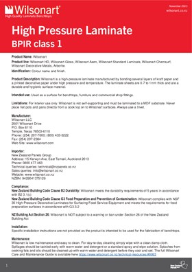 Wilsonart BPIR